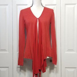 Guenevere red linen cardigan sweater (2-198)